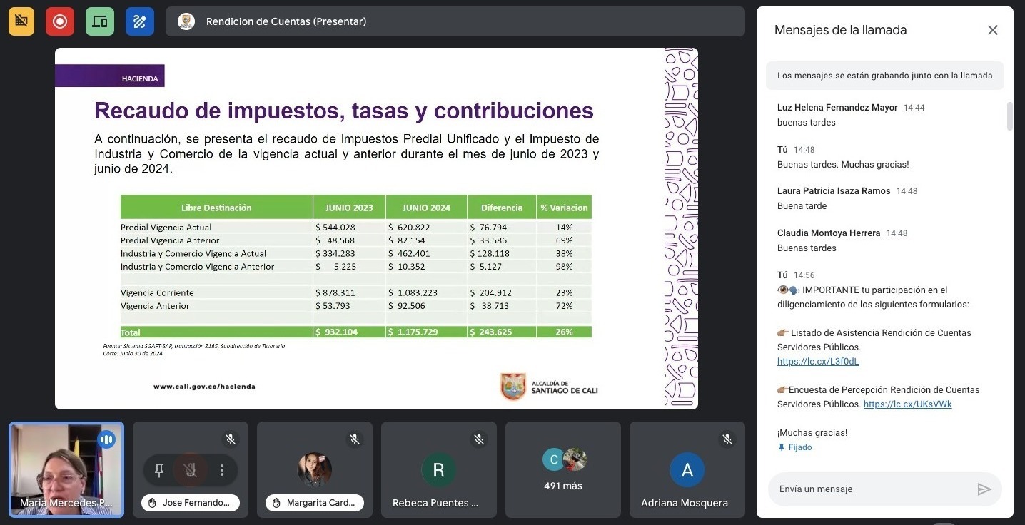 Rendición de Cuentas Servidores Públicos